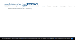 Desktop Screenshot of herrmann-maschinenbau.de