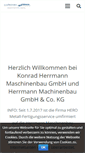 Mobile Screenshot of herrmann-maschinenbau.de