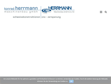 Tablet Screenshot of herrmann-maschinenbau.de